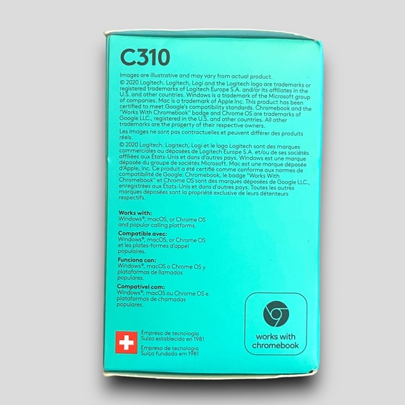 NWT Logitech C310 HD WEBCAM Essential HD 720p Video Calling - Picture 6 of 12